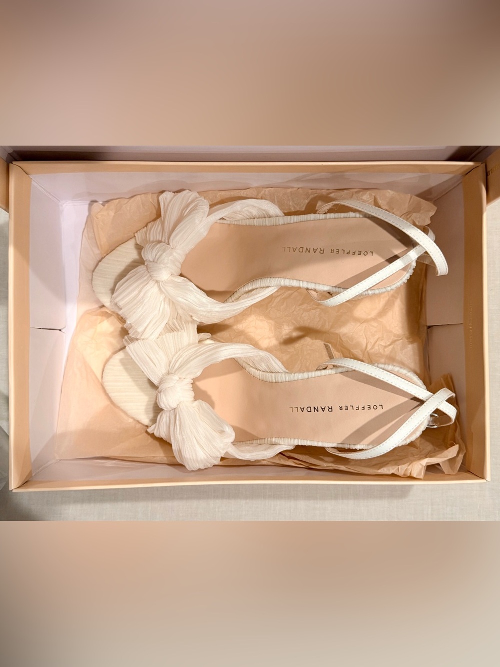Loeffler Randall Camellia Pearl Pleated Bow Heel - Picture 2 of 6